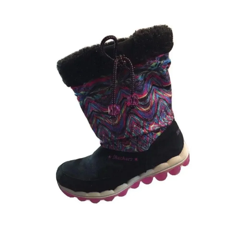Skechers Skech-Air Boots Air Chills  Womens 5‎ Winter Suede Fabric Mid Calf Boho